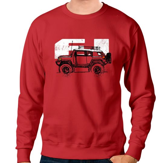 Discover Toyota FJ Cruiser - Sketch artist Profile, best gift for FJ's Dad, Mom birthday gift, off road Sweatshirts - Toyota Fj Cruiser - Sweatshirts