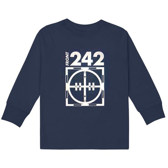 Discover Front 242 †† Glitch 3D Logo Fanart Design - Front 242 -  Kids Long Sleeve T-Shirts