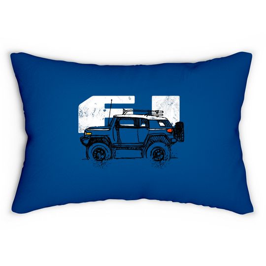 Discover Toyota FJ Cruiser - Sketch artist Profile, best gift for FJ's Dad, Mom birthday gift, off road Lumbar Pillows - Toyota Fj Cruiser - Lumbar Pillows