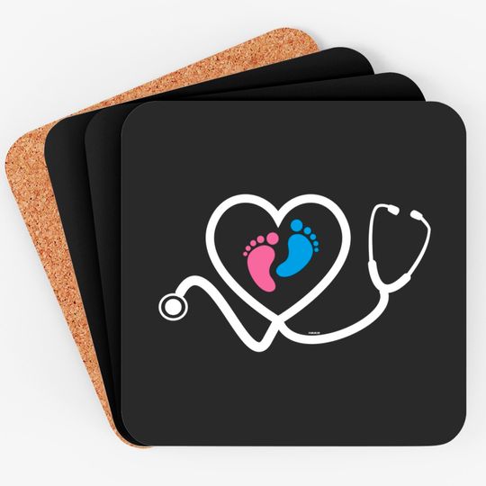 Discover Obstetric Nurse Baby Feet - Nurse - Coasters