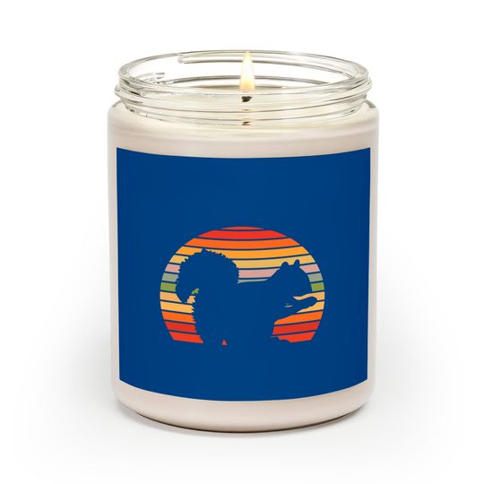 Discover Cool Retro Squirrel Sunset - Squirrel - Scented Candles