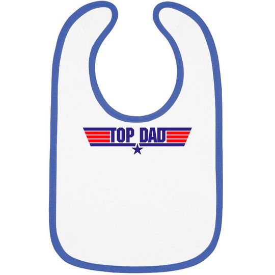 Discover Top Dad I Vintage Fathers Day Dad Daddy Design - Top Dad - Bibs