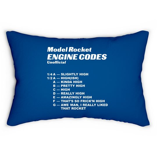 Discover un Model Rocket Engine Codes - Rocket - Lumbar Pillows