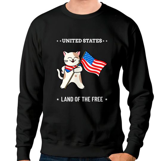 Discover 4th of July Cat - 4th Of July Cat - Sweatshirts