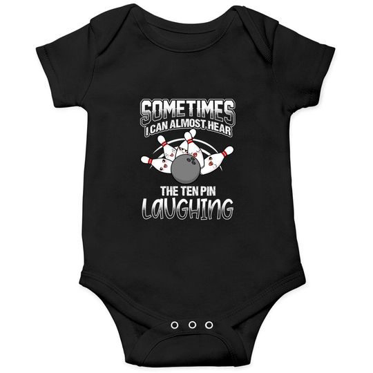 Discover Hear 10 Pin Laughing Funny Bowling Bowler - Bowling - Onesies
