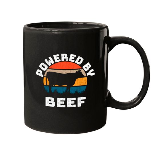 Discover Powered by Beef. Brisket, Ribs Steak doesn't matter we eat all the BBQ Meat - Powered By Beef - Mugs