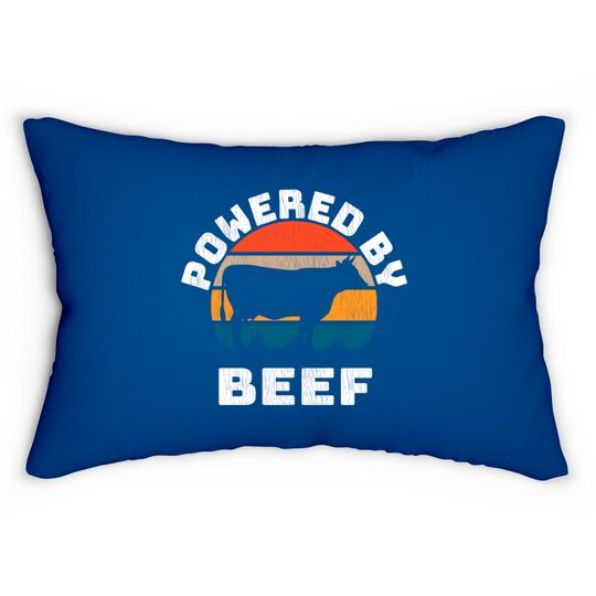 Discover Powered by Beef. Brisket, Ribs Steak doesn't matter we eat all the BBQ Meat - Powered By Beef - Lumbar Pillows