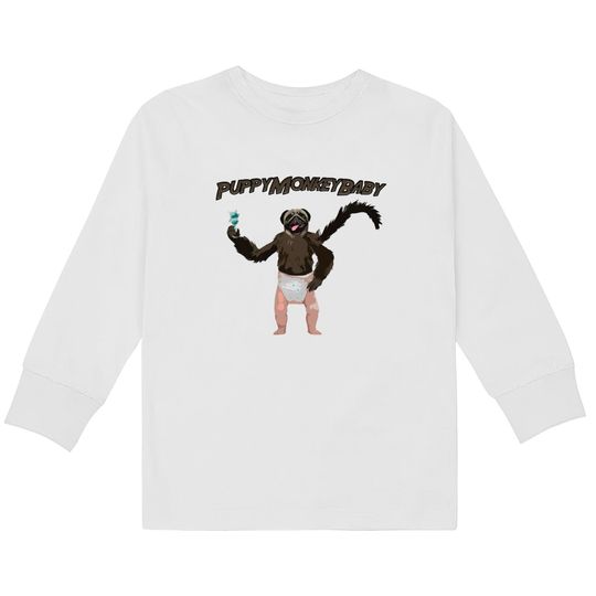 Discover PuppyMonkeyBaby Puppy Monkey Baby Funny Commercial - Mountain Dew -  Kids Long Sleeve T-Shirts