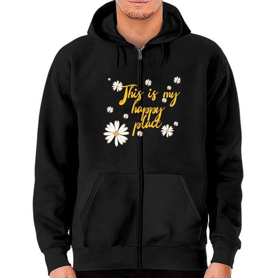 Discover This is my happy place - Happy Place - Zip Hoodies