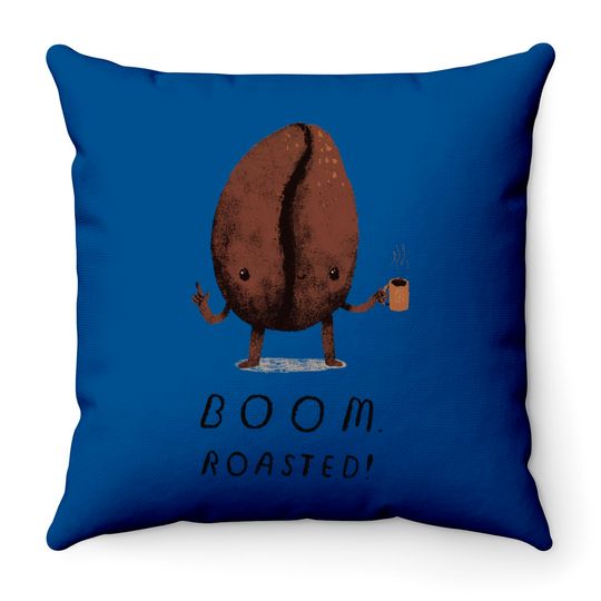 Discover boom. roasted! - Coffee Bean - Throw Pillows