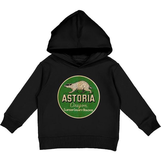Discover Vintage Astoria Oregon - Astoria Oregon - Kids Pullover Hoodies
