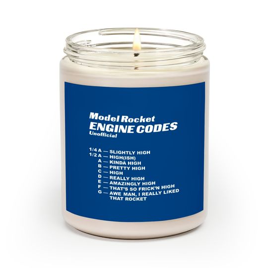 Discover un Model Rocket Engine Codes - Rocket - Scented Candles