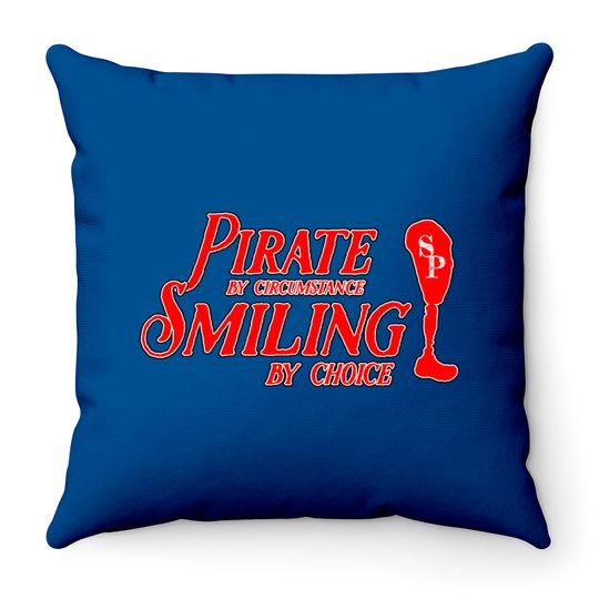 Discover Smiling Pirate! - Amputee Humor - Throw Pillows