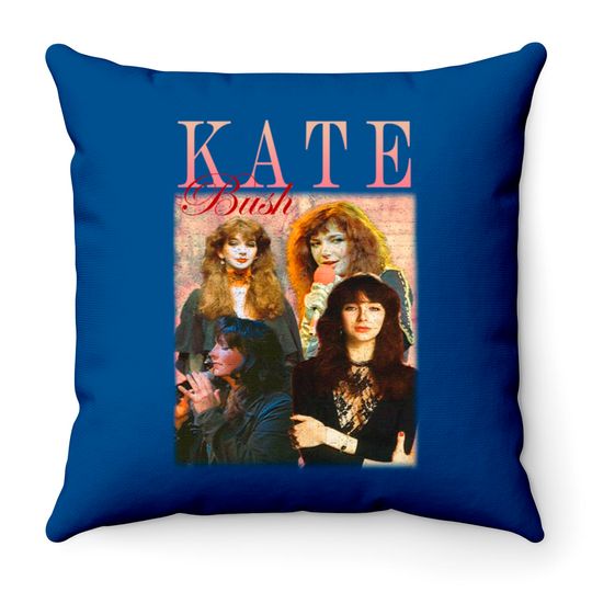 Discover Line Up Players Rocks 80s - Kate Bush - Throw Pillows