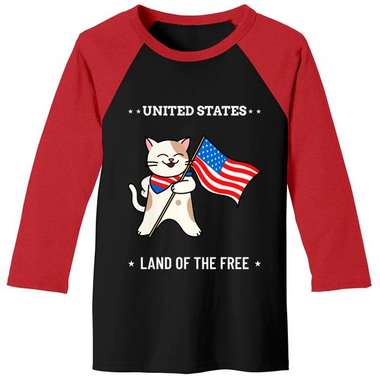 Discover 4th of July Cat - 4th Of July Cat - Baseball Tees