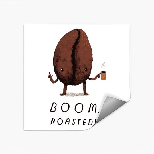 Discover boom. roasted! - Coffee Bean - Stickers