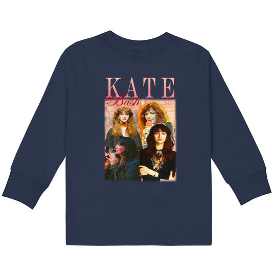 Discover Line Up Players Rocks 80s - Kate Bush -  Kids Long Sleeve T-Shirts