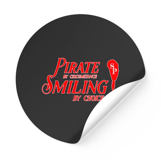 Discover Smiling Pirate! - Amputee Humor - Stickers
