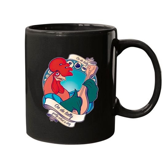 Discover Golly What a Day - Robin Hood Rooster - Mugs