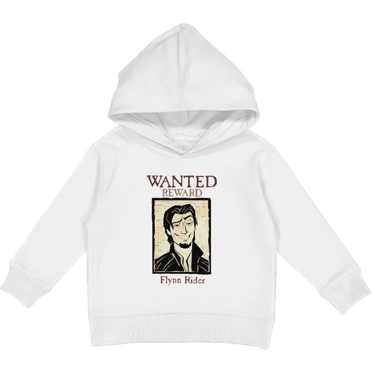 Discover Wanted! - Flynn Rider - Kids Pullover Hoodies