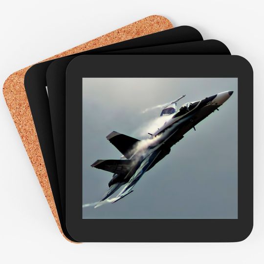 Discover F-18 Hornet Vapor Turn - F 18 - Coasters