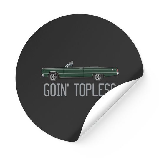 Discover Goin'Topless-Dark Green - Satellite Convertible - Stickers