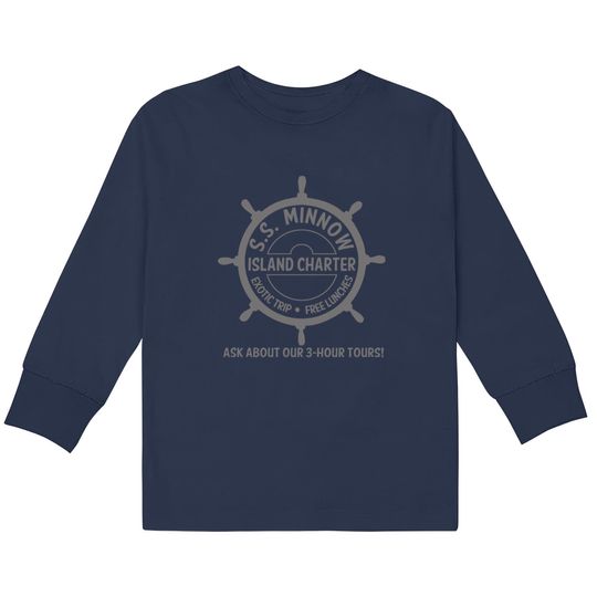 Discover S.S. Minnow Tour - Gilligans Island -  Kids Long Sleeve T-Shirts