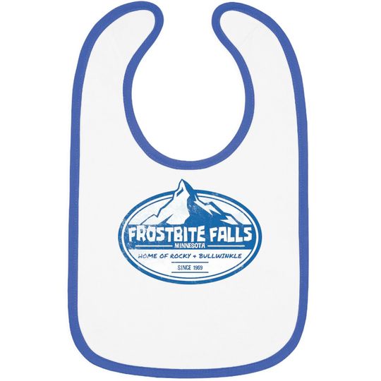 Discover Frostbite Falls, distressed - Rocky And Bullwinkle - Bibs
