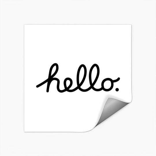 Discover hello - Hello - Stickers