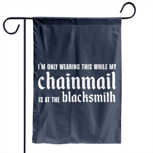 Discover Chainmail Blacksmith Medieval - Chainmail - Garden Flags
