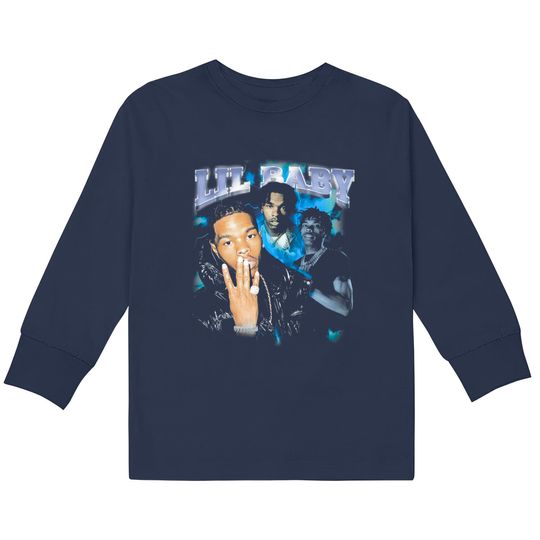 Discover Lil Baby Rapper T-  Kids Long Sleeve T-Shirts
