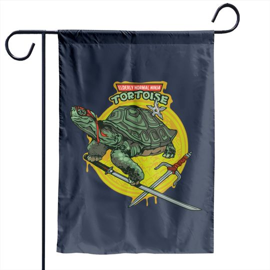 Discover Elderly Normal Ninja - Ninja Turtles - Garden Flags