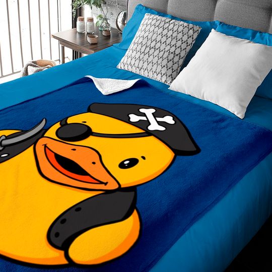 Discover Pirate Rubber Duck Baby Blankets