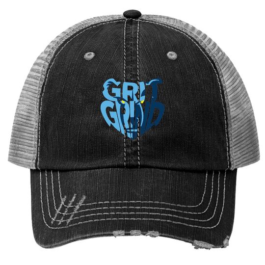 Discover Grizzlie Grit Grind Logo - Memphis Grizzlies Basketball - Trucker Hats