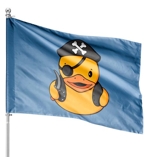 Discover Pirate Rubber Duck House Flags