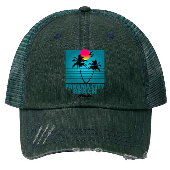 Discover Panama City Beach Florida souvenir - Panama City Beach - Trucker Hats
