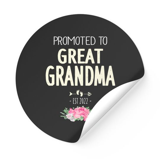 Discover Promoted To Great Grandma 2022 - Promoted To Great Grandma 2022 - Stickers