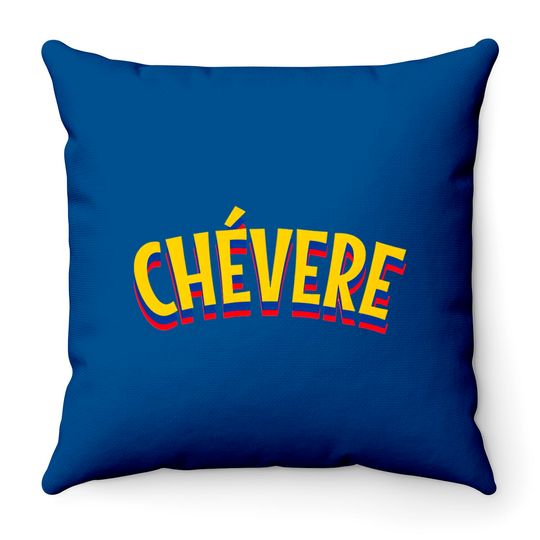 Discover Chevere - amarillo azul rojo - Chevere - Throw Pillows
