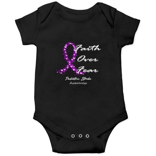 Discover Pediatric Stroke Awareness Faith Over Fear - In This Family We Fight Together - Pediatric Stroke Awareness - Onesies
