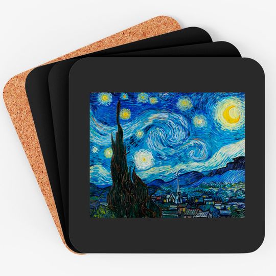Discover The Starry Night by Vincent Van Gogh - Starry Night - Coasters
