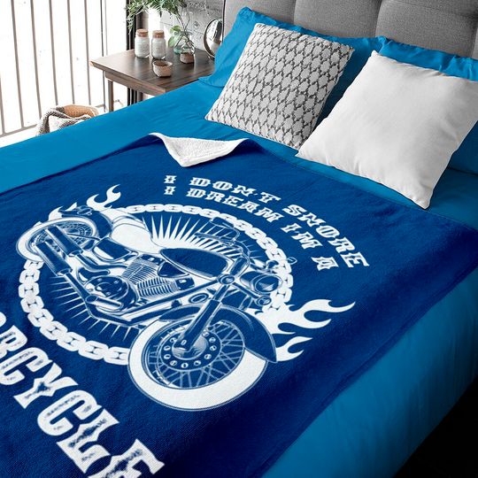 Discover I Dont Snore I Dream Im a Motorcycle - Motorcycle - Baby Blankets