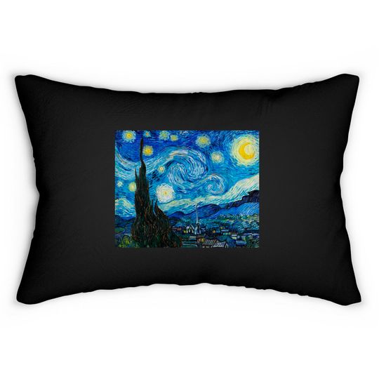 Discover The Starry Night by Vincent Van Gogh - Starry Night - Lumbar Pillows