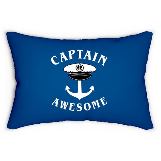 Discover Captain Awesome - Boat Captain - Lumbar Pillows