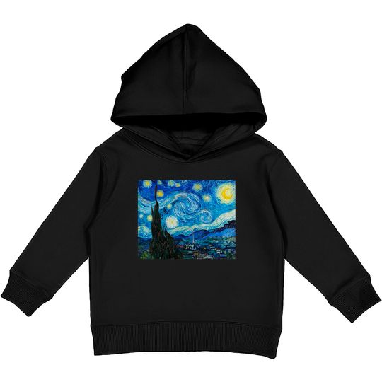 Discover The Starry Night by Vincent Van Gogh - Starry Night - Kids Pullover Hoodies