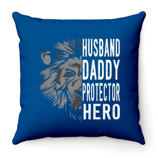 Discover husband daddy protective hero.father's day gift - Husband Daddy Protector Hero - Throw Pillows