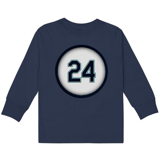 Discover Junior 24 (alt version) - Ken Griffey Jr -  Kids Long Sleeve T-Shirts