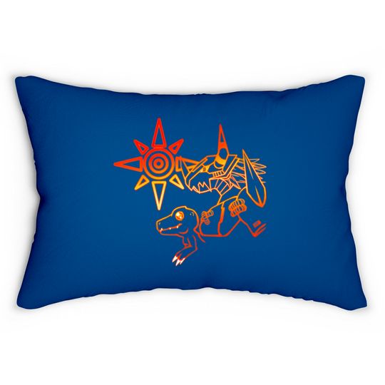 Discover Crest of Courage - Digimon - Lumbar Pillows
