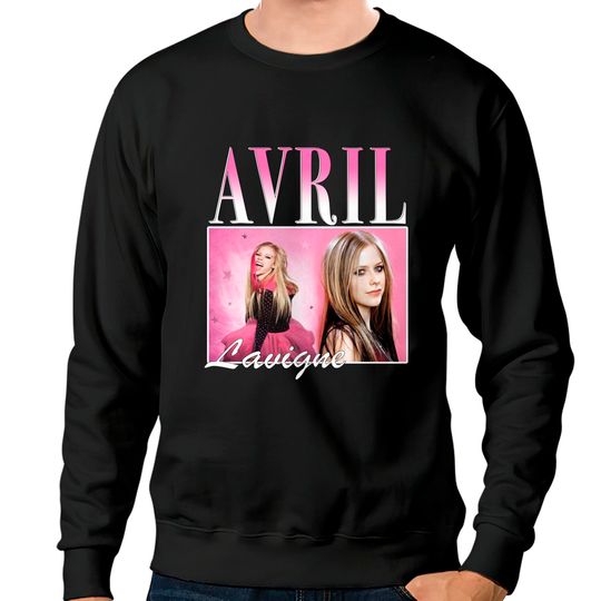 Discover Pink Avril Lavigne Bootleg Vintage 90s Sweatshirts, Ramona Lavigne Shirt, Pop Punk Queen Shirt