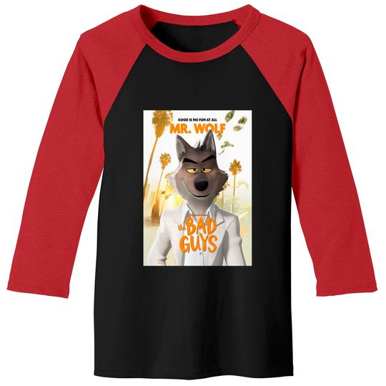 Discover The Bad Guys 2022 Film , The Bad Guys Movie 2022, Mr Wolf Classic Baseball Tees