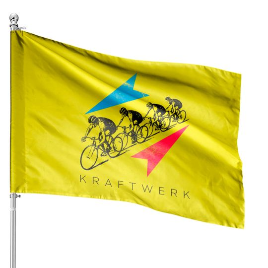 Discover Kraftwerk Retro Original Fan Art Design - Kraftwerk - House Flags